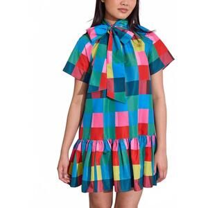 NEW ALDEN ADAIR willa dress in holiday check